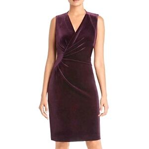 Size 4 Velvet Aubergine Elie Tahari Dolly dress